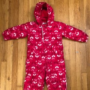 Girls toddler waterproof Snowsuit
